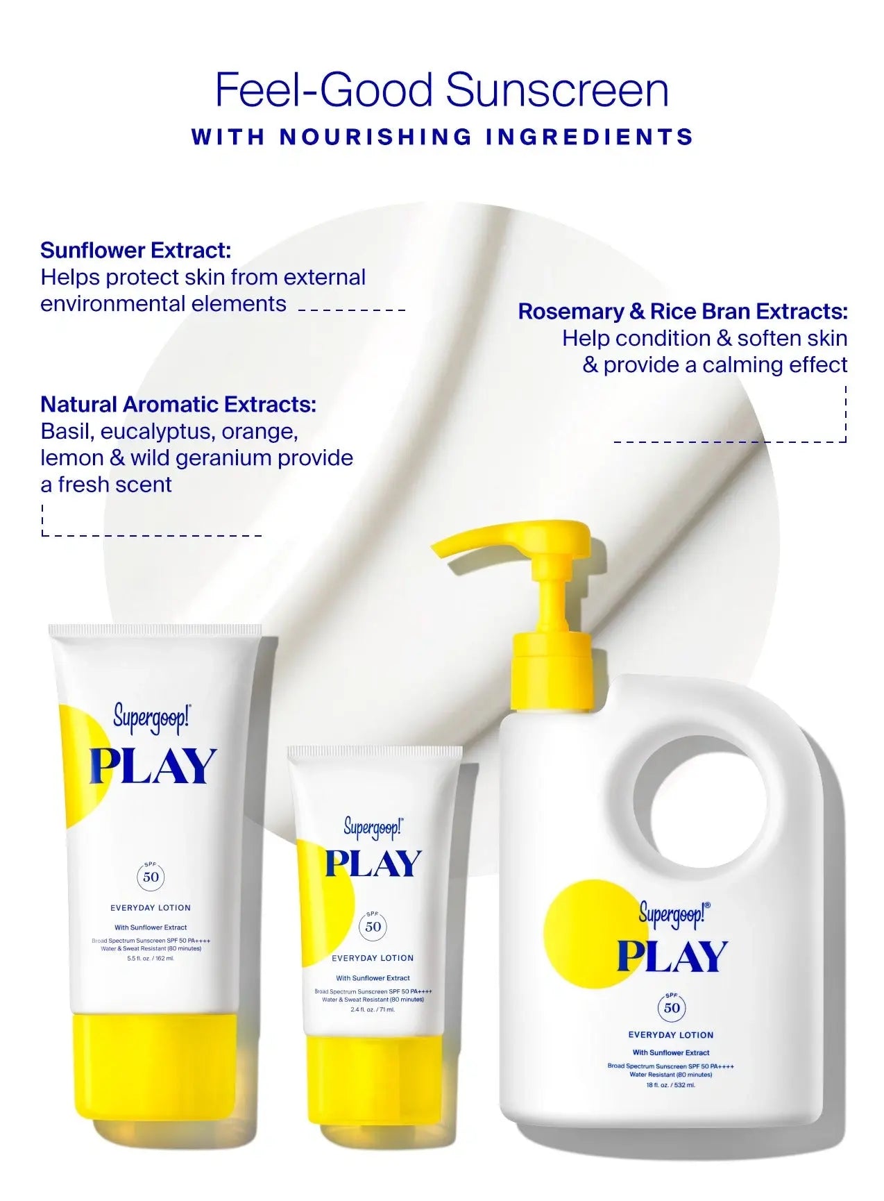 PLAY Everyday Lotion SPF 50 with Sunflower Extract